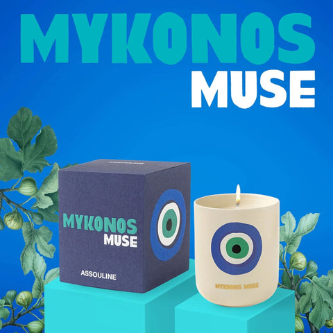 ASSOULINE SCENTED CANDLE MYKONOS MUSE