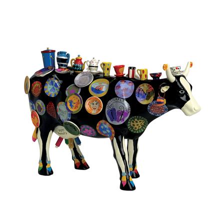 COW PARADE XL THE MOO POTTER BY MEREDITH MC CORD