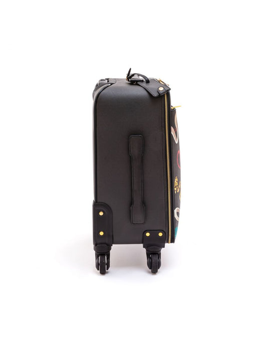 TROLLEY BAG IN LEATHERETTE TOILETPAPER CM.40X25 H.55 SNAKES SELETTI